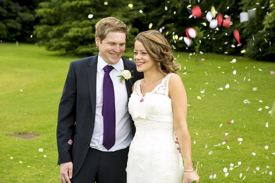 Jo and John's wedding photography by Confetti Chasers