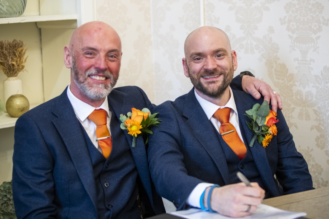 Richard and Paul's wedding photography by Confetti Chasers